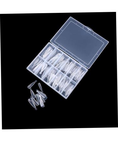 FRCOLOR Nail Tips Cosmetic False Nails Tips for Nail Extension Fake Acrylic Nails Merlan False Fingernails Nail Art Sticker Nail Extension Model Oval Coffin White - Buy Online on GoSupps.com
