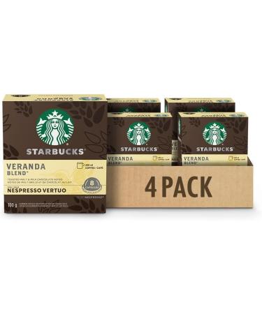 STARBUCKS Veranda Blend for Nespresso Vertuo Blonde Roast Coffee Pods 8 K-Cup Capsules Pack of 4 & By Nespresso Pike Place Roast Coffee Pods Medium Roast Coffee+Roast Coffee Pods Veranda 1 count (Pack of 4) - Buy Online on GoSupps.com