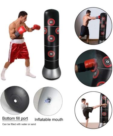 YAVOCOS Inflatable Heavy Punching Bag - Free-Standing Tumbler Training Bag | Pedal Pump Included | Style3 - Buy Online on GoSupps.com