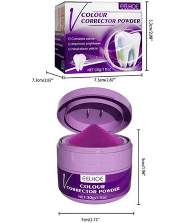 V34 Activated Charcoal Tooth Whitening Powder - Removes Coffee, Tea, Wine Stains - Safe & Gentle Natural Whitener - Purple - Buy Online on GoSupps.com