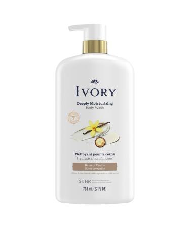 Ivory Deeply Moisturizing Body Wash 24HR Nourishing Hydration Soothes Itchy Dry Skin Made with a Shea Butter Blend Notes of Vanilla Scent 798 ml - Buy Online on GoSupps.com