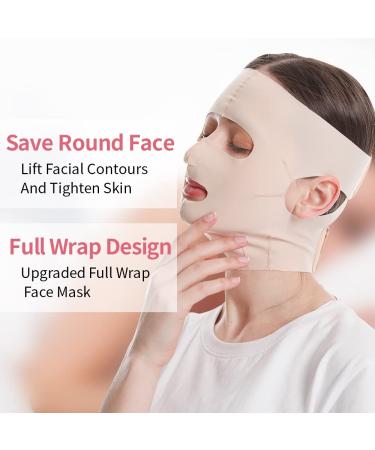 Full Face Lift Sleeping Belt | Thin Facial Massage Shaper | Double Chin Slimming Strap | Reusable & Breathable Face Mask for Women - Buy Online on GoSupps.com