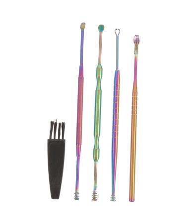 FRCOLOR 1 Set Ear Cleaning Set of 5 Spring Tool Springs Kit Ear Curette Ear Cleansing Tool Ear Cleaning Tools Earwax Removal Tools Ear Wax Removal Human Use Ear Removal Tool Plastic