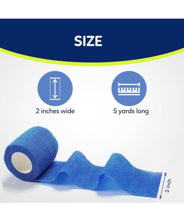 WePet 2 Vet Wrap 12 Rolls- Cohesive Bandage for Pets- Self-Adherent Gauze Tape- First Aid for Dogs, Horses, Birds- 2 Inch, Pack of 12 Rolls, 6 Solid Colors - Buy Online on GoSupps.com