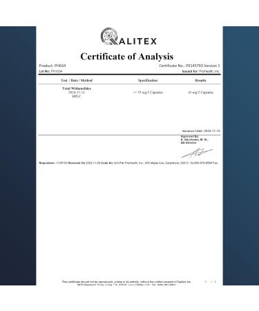 ProHealth Ashwagandha Supplement 60 Capsules, Organic Root Extract & Powder, Ashwagandha for Women & Men, Supports Stress & Sleep 120 Count (Pack of 1) - Buy Online on GoSupps.com