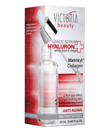 Hyaluron+ Day & Night Face Serum - Anti-Aging Hyaluronic Acid Collagen & Matrixyl Moisturizer 20ml | Best Anti-Wrinkle Care - Buy Online on GoSupps.com