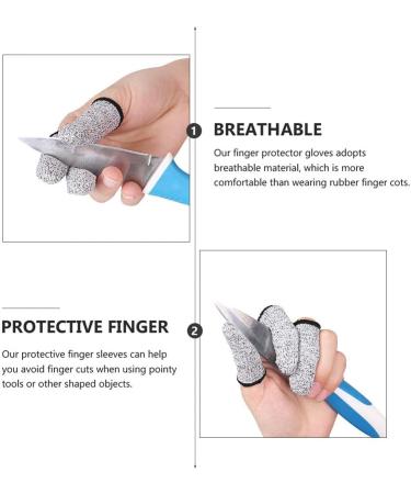 Beaupretty 4 Pairs Cut Resistant Gloves - Quilting Wood Carving & Finger Protection - Durable Thumb Guards & Cots for Safe Cutting - Ideal for Crafts & Work - Buy Online on GoSupps.com