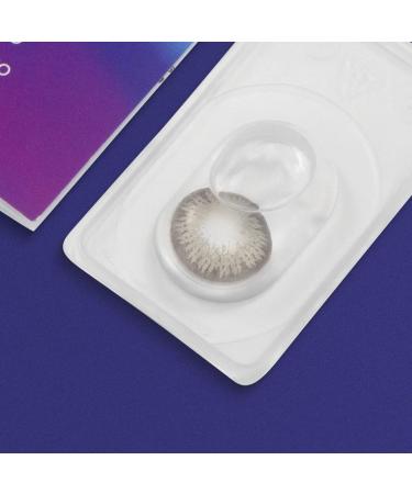 Buy Glamlens Palermo Gray Contact Lenses - Strongly Covering Natural Gray - Silicone Hydrogel - 1 Pair (2 Pieces) - Dia 14.00 - International Shipping Available - Buy Online on GoSupps.com