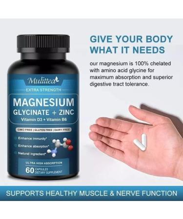 High absorption magnesium glycinate to relieve stress and anxiety - Buy Online on GoSupps.com