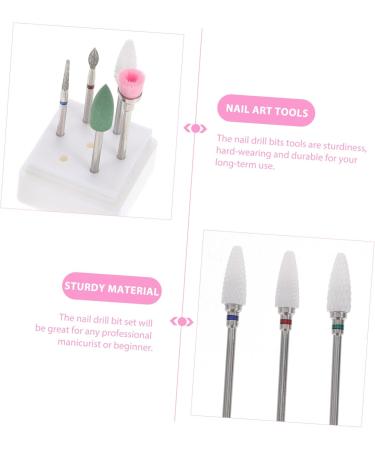 minkissy 5 Sets Nail Clipper Grinding Head Nails Drill Bits Ceramic Nail Bits Drill Bit for Nails Nail Art Drill Kit Brocas para Nail Drill Ceramic Tools Nail Kit Manicure Supplies Diamond - Buy Online on GoSupps.com