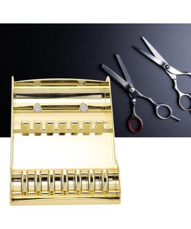 Hair Shears Holder Haircut Scissors Storage Rack Professional Hairdressers for Professional Barber Shop (Gold) - Buy Online on GoSupps.com