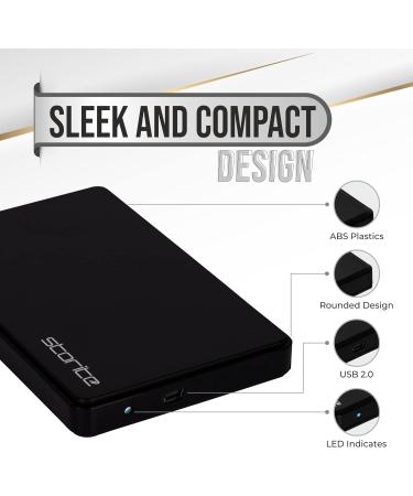 Storite Ultra Slim Portable External Hard Drive - 320GB - Black - Buy Online on GoSupps.com