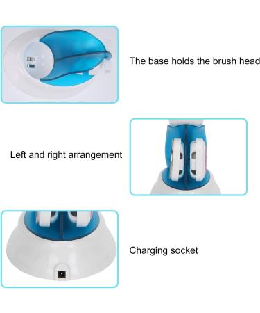 Electric Callus Remover Foot Scrubber Foot File Hard Skin Remover Pedicure Tools with 4 Replacement Grinding For Cracked Heels and Dead Skin(Blue) - Buy Online on GoSupps.com