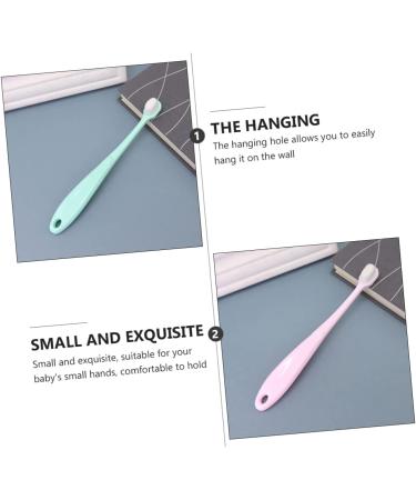 Buy 2pcs Newborn Toothbrush Set - Small Head PP Cleaning Brush for Infants | International Shipping Available - Buy Online on GoSupps.com