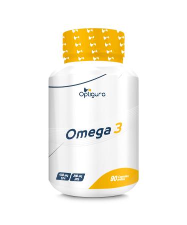 OPTIGURA - Omega 3 - Fish Oil Fatty Acids containing EPA and DHA - 90 Soft Capsules