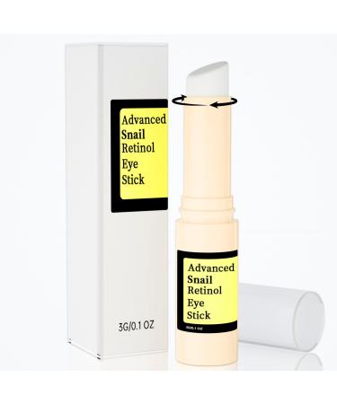 Anti Aging Eye Cream For Dark Circles, Advanced Snail Retinol Eye Stick, 1 PCS Under Eye Cream For Puffiness & Bags, Reduce Wrinkles, Fine Lines, Moisturizating Skin.