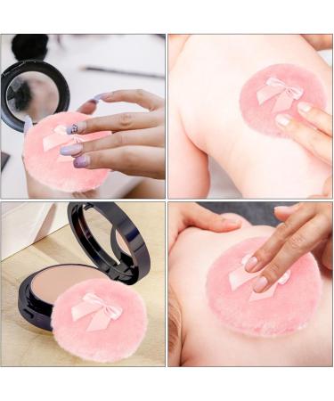 Lot de 3 Houppettes Poudre Moelleuses pour B b Coton Doux Forme Ronde Noeud D coratif Rose Accessoires pour Application de Poudre Corporelle Soin D licat et Usage Quotidien - Buy Online on GoSupps.com