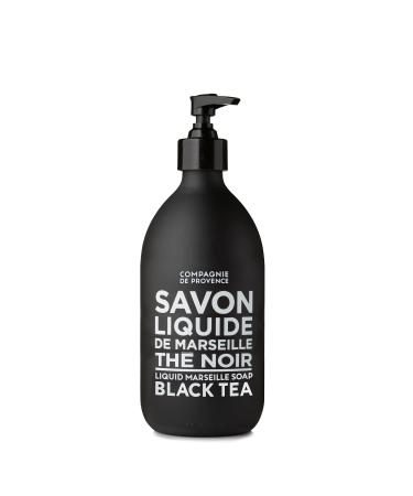 Compagnie de Provence Savon de Marseille Extra Pure Liquid Soap - Black Tea - 16.9 Fl Oz Glass Pump Bottle Black Tea 16.9 Fl Oz (Pack of 1)