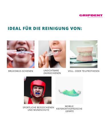 Gripdent Toothbrush for Dentures - Best Cleaner for Dentures Orthodontics & Braces - Enhance Oral Hygiene - Buy Online on GoSupps.com