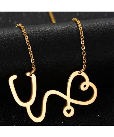 Shop 1Pc Punk Pendant Necklace - Stylish Graduation Choker for Women | Stainless Steel Gold & Silver Charm - Buy Online on GoSupps.com