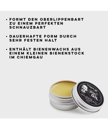 Beyer s Oil Mustache Wax Eisenkraut 15ml - Handmade Bavarian Beard Wax for Perfect Mustache Styling - 100% Natural - Buy Online on GoSupps.com