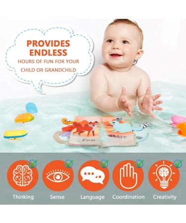Vicloon Baby Soft Book for 0-3 Year Old | Crinkle Sensory Touch & Feel | 3D Animals Tails | Forest Land Theme - Buy Online on GoSupps.com