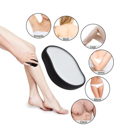 Crystal Hair Eraser for Women and Men - Painless Exfoliating Magic Hair Removal Tool (Black) - Buy Online on GoSupps.com
