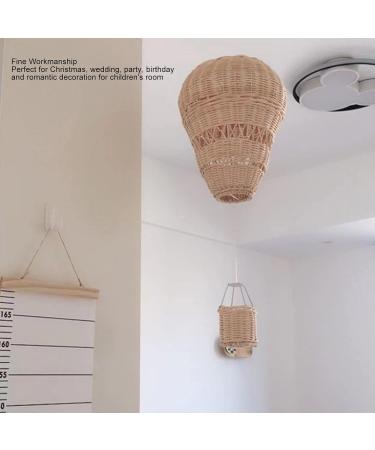 Handcrafted Woven Hot Air Balloon Wall Decor | Rattan Hanging Decor for Kids' Rooms Weddings Parties & More - Ideal Photo Prop & Romantic Decor - Buy Online on GoSupps.com