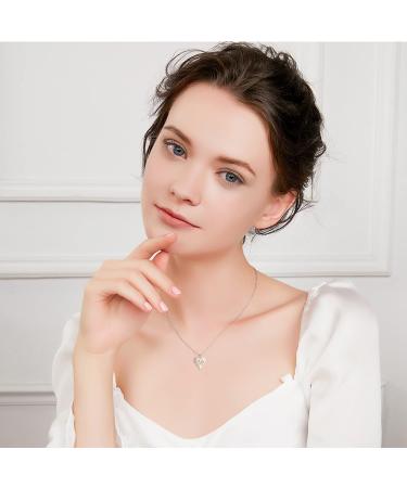 925 Sterling Silver Paw Pendant Necklace for Women - Loss of Pet Gifts, Pet Memorial and Sympathy Gift for Dog and Cat Lovers - Buy Online on GoSupps.com