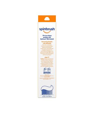 ARM & HAMMER Spinbrush Pro-Clean Medium Replacement Brush Heads - 4 Pack - Buy Online on GoSupps.com