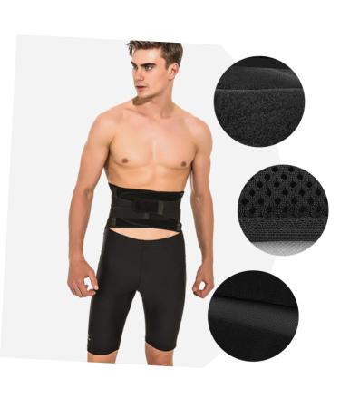 Shop Comfortable Protection Belt - Workout Waist Support & Back Brace - Breathable Sports Supply (110x22CM Black - Buy Online on GoSupps.com