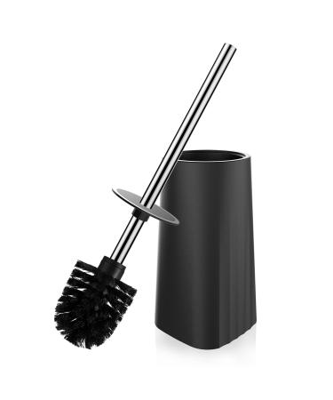 SetSail Toilet Brush Toilet Bowl Brush and Holder Compact Size Toilet Brushes for Bathroom with 304 Stainless Steel Handle Toilet Cleaner Brush with Durable Scrubbing Bristles Splash-Proof 1 Pack