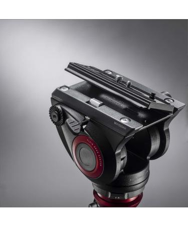 Manfrotto MVH500AH Lightweight Fluid Video Head | Flat Base & Sliding Plate | Supports Multiple Tripods - Buy Online on GoSupps.com