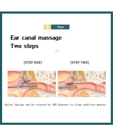 Professional Ear Wax Cleaner Tool Set - Double Ended Stainless Steel Spiral Ear Cleaner with Brush & Storage Box - Effective Ear Wax Removal Kit - Buy Online on GoSupps.com
