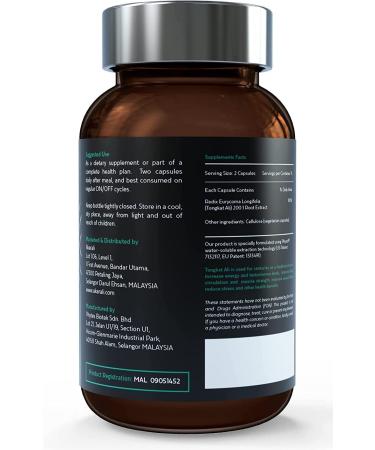 Akarali Tongkat Ali Extract 200:1 | 1.5% Eurycomanone | US Patented Phyta Formula | Energy & Performance Support - Buy Online on GoSupps.com