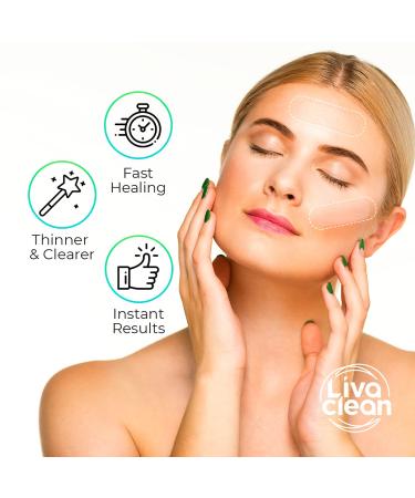20 CT LivaClean Hydrocolloid Large Acne Patches - XL Zit Stickers for Cystic & Nose Pore Spots - Buy Online on GoSupps.com