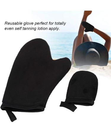 ANKROYU Self Tanning Mitt Applicator Tanning Glove Lotion Apply Mitt Exfoliating Mitt Soft Tanning Glove Bath Bathing Tanning Mitts for Spray Tan Removal(Black) - Buy Online on GoSupps.com