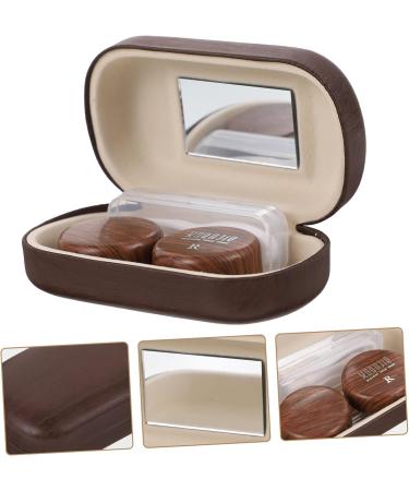 Healeeved Colored Contact Lens Care Kit - 1 Set of Travel Containers for Eye Lenses Cleaning Case & Nearsighted Storage - Plastic Compact Design (9.5x5.5cm) - Buy Online on GoSupps.com