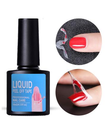 Anti-Overflow Base Coat Liquid Tape for Nail Art - Black Peel Off Gel Polish Tool - Buy Online on GoSupps.com
