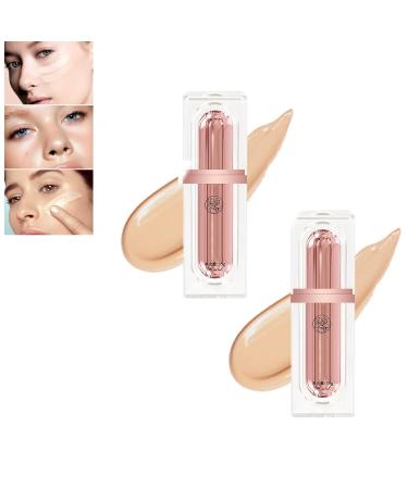 VC Flawless BB Cream, Multi-Effect Peptide Moisturizing Liquid Foundation, VC Water Light Flawless Skincare BB Cream, Skin Care Makeup (Color : Nature-2)