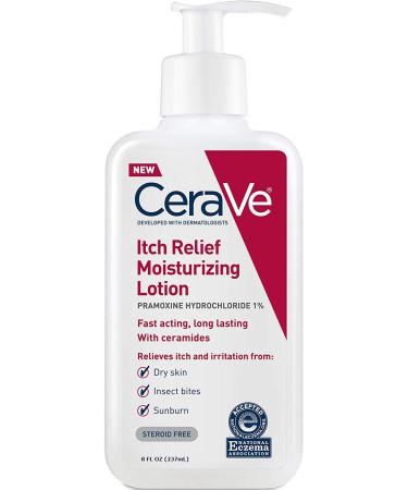 CeraVe Moisturizing Lotion for Itch Relief | 8 Ounce | Dry Skin Itch Relief Lotion with Pramoxine Hydrochloride | Fragrance Free (Pack of 2) 8 Fl Oz (Pack of 2)