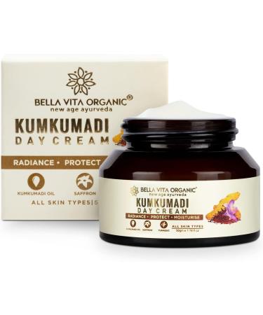 Bella Vita Organic The Ultimate Radiance Kumkumadi Combo Repair & Rejuvenate Skin with Turmeric & Sandal Includes Face Oil 30 ml & Face Cream 50 gm - Buy Online on GoSupps.com