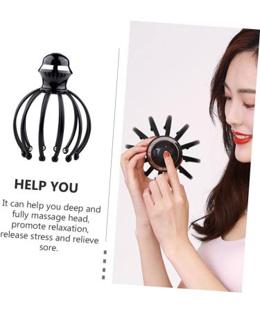 Frcolor 1stk Electric Scalp Massager & Hair Brush for Women | Hair Washing & Relaxation | 17.6x13.7 Black - Buy Online on GoSupps.com