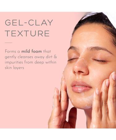 Gentle Facial Cleanser For Oily Skin | Deep Cleansing Face Wash With Pink Kaolin Clay that Controls Sweat & Acne| Soap Free Non Comedogenic & Sulphate Free 100ml - Buy Online on GoSupps.com