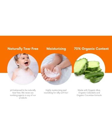 Nature's Baby Organics Conditioner & Detangler - Vanilla Tangerine 16 fl oz | Organic & Gentle Care - Buy Online on GoSupps.com