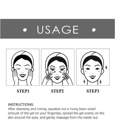 60 Seconds Eye Firming Gel Anti Wrinkle Eye Cream Fast Wrinkle Repair Eye Cream Awakening Eye Gel Reduce Signs of Aging - Buy Online on GoSupps.com