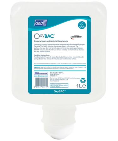 DEB OXYBAC ANTIBAC FOAMING SOAP 1LTR