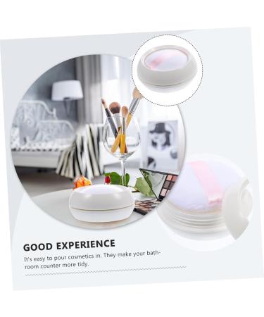 WOONEKY 1 Set Powder Box Powder Puffs Makeup Containers Powder Case Face Powder Makeup Loose Flour Container - Buy Online on GoSupps.com