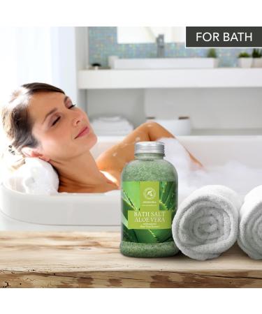 Aloe Vera Swimming Salt 600g | Natural Sea Salt & Pure Aloe Extract for Relaxation Beauty & Wellness - Spa Grade Bathing Salts - Buy Online on GoSupps.com