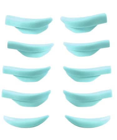 Lash Lift Rods Green Eyelash Perm pads Lash Lamination Curler Shield Mega L curl 6 Size Pads Fit All Eyes and Lashes Give Eyelashes Super Curl Never Pops Off Eyes -100 Applications